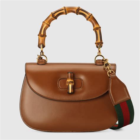 gucci bamboo.|Gucci Bamboo 1947 medium top handle bag .